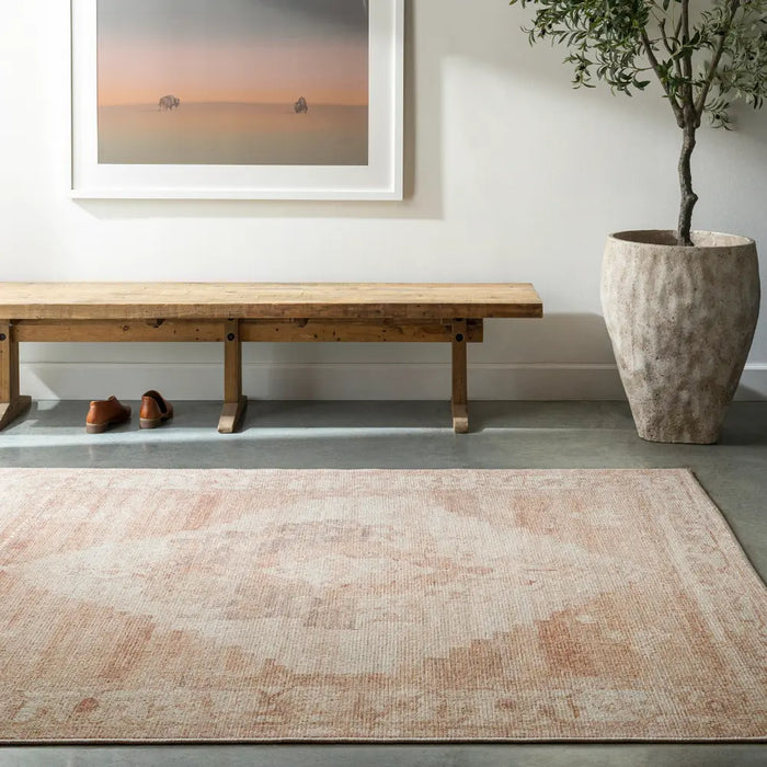 ANIKA Becki Owens x Livabliss Vintage Traditional Oriental Boho Blush/Cream Rug