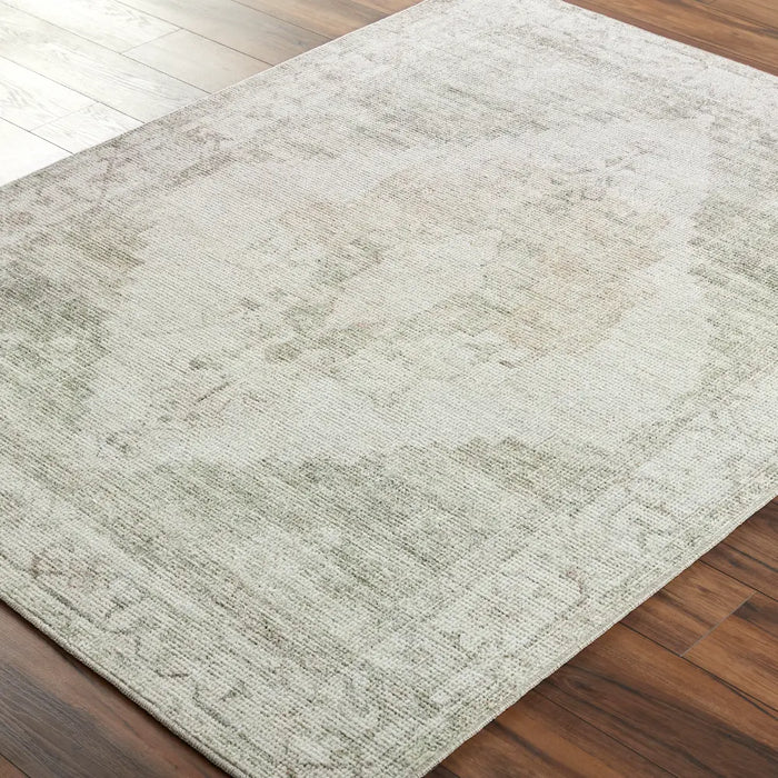 ANIKA Becki Owens x Livabliss Vintage Traditional Oriental Boho Sage Green Rug
