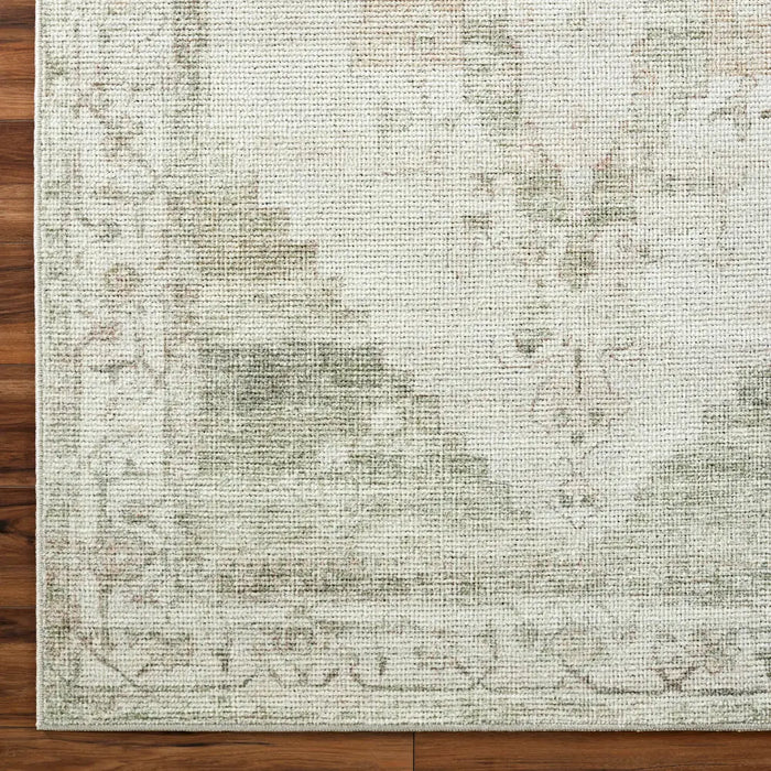 ANIKA Becki Owens x Livabliss Vintage Traditional Oriental Boho Sage Green Rug