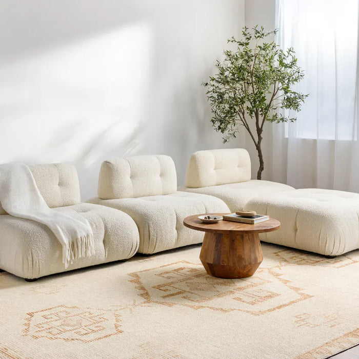 SUMAN Becki Owens x Livabliss Global Berber Apricot/Beige Rug