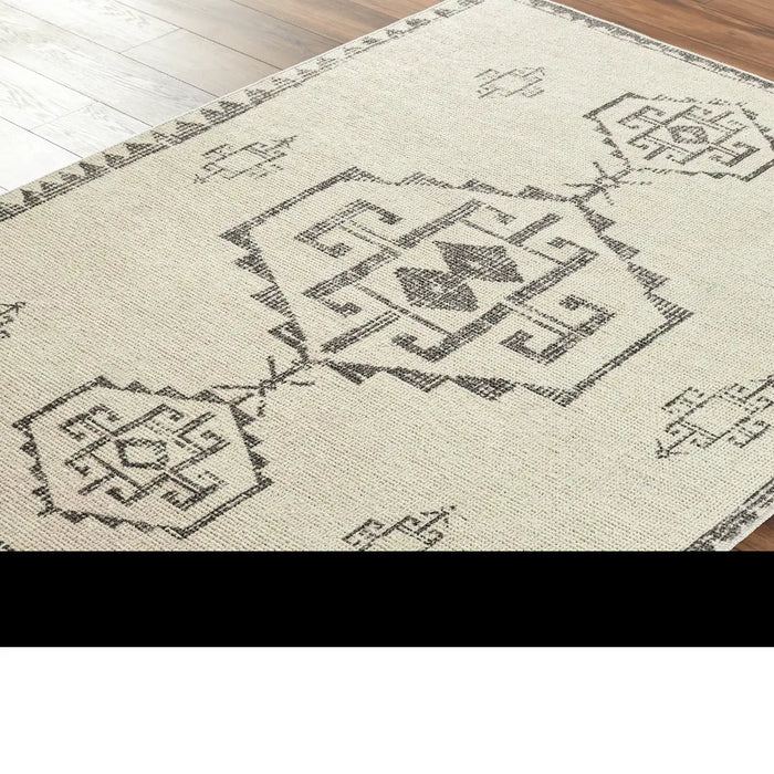 SUMAN Becki Owens x Livabliss Global Berber  Ivory/Black Rug