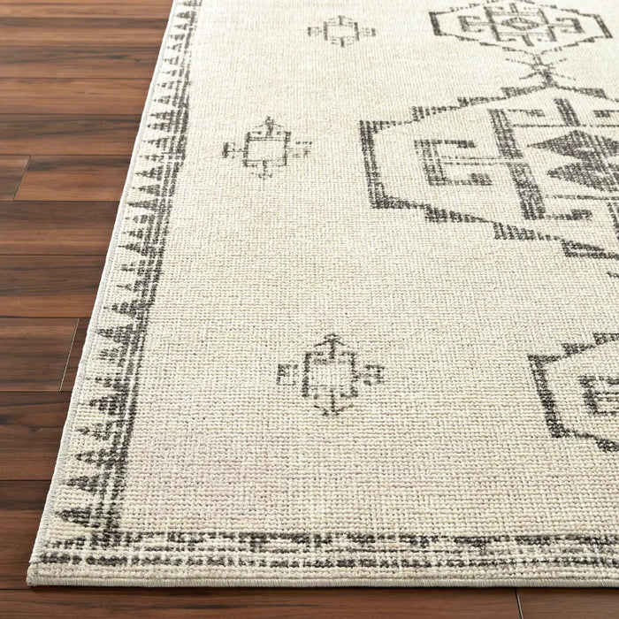 SUMAN Becki Owens x Livabliss Global Berber  Ivory/Black Rug