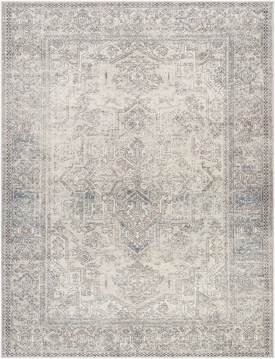 AASHI Becki Owens x Livabliss Vintage Traditional Oriental Boho Navy/Cream Rug