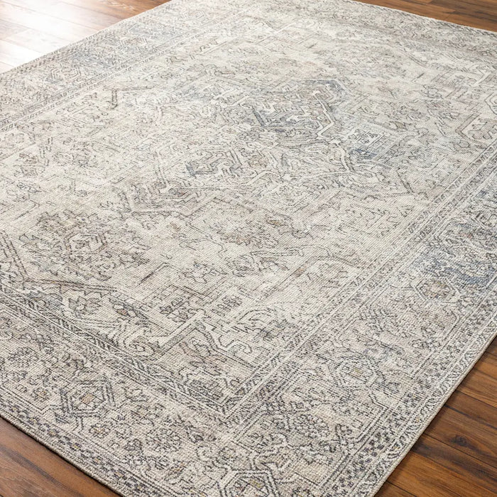AASHI Becki Owens x Livabliss Vintage Traditional Oriental Boho Navy/Cream Rug