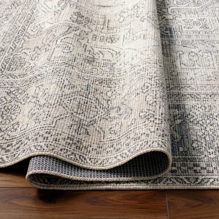 AASHI Becki Owens x Livabliss Vintage Traditional Oriental Boho Navy/Cream Rug