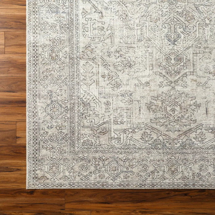 AASHI Becki Owens x Livabliss Vintage Traditional Oriental Boho Navy/Cream Rug