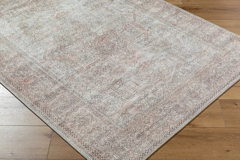 AASHI Becki Owens x Livabliss Vintage Traditional Oriental Boho Blush/Cream Rug
