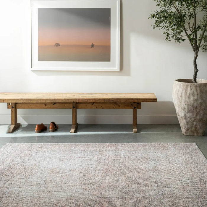 AASHI Becki Owens x Livabliss Vintage Traditional Oriental Boho Blush/Cream Rug