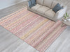 Mastercraft brighton 98570 9008 Multicoloured, Pink Living Room Flat Weave Rug.