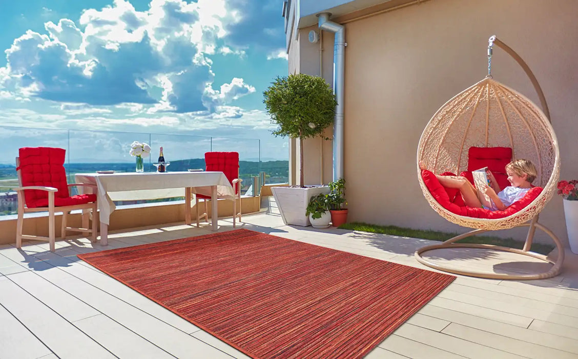 Mastercraft brighton 098 0122 1000 99 Red Living Room Flat Weave Rug.