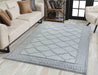 Serdim Rugs valencia 745 grey Grey Living Room Geometric Rug.