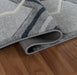 Serdim Rugs valencia 750 black Grey, Black Living Room Geometric Rug.