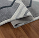 Serdim Rugs valencia 750 grey Grey, Yellow, Multicoloured Living Room Geometric Rug.