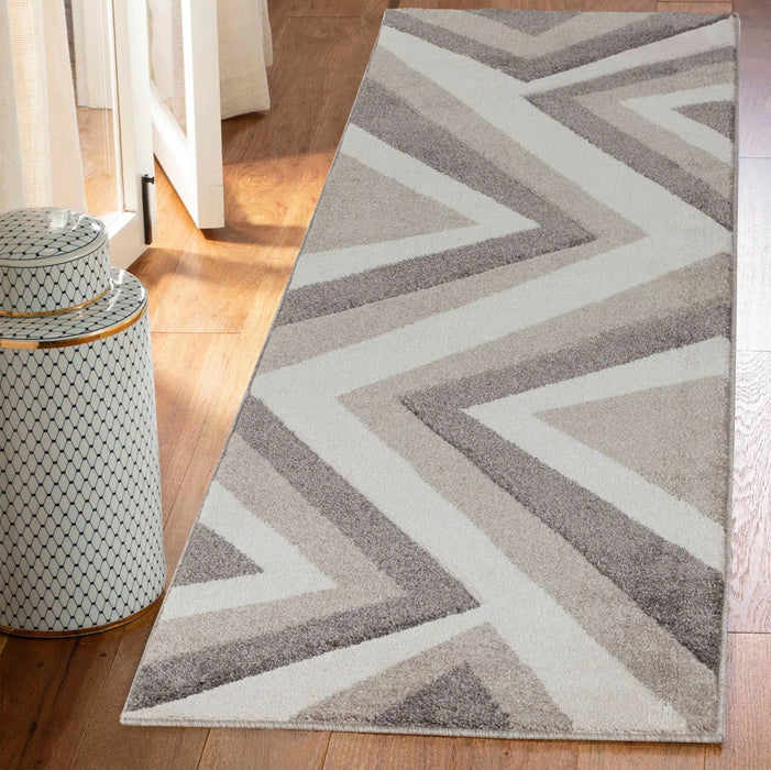 Serdim Rugs valencia 740 beige Beige Living Room Geometric Rug.