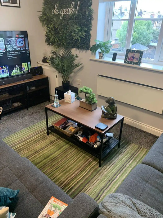 Photo by Alan P., | Oriental Weavers carter green Living Room Wool Rug.