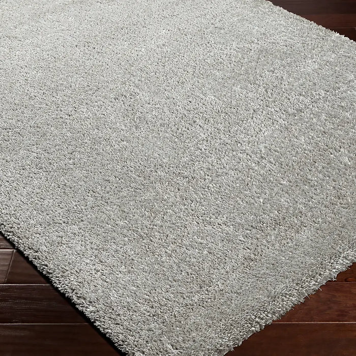 CLAIRE Shaggy Solid Color Plush Pile Dark Grey Rug Grey
