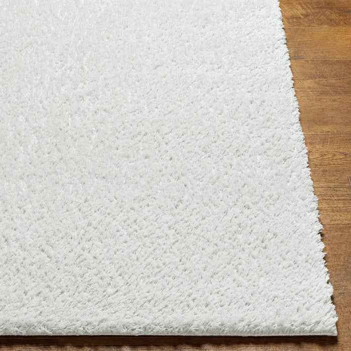 ADLEY Shaggy Modern Plush Pile Light Grey Rug
