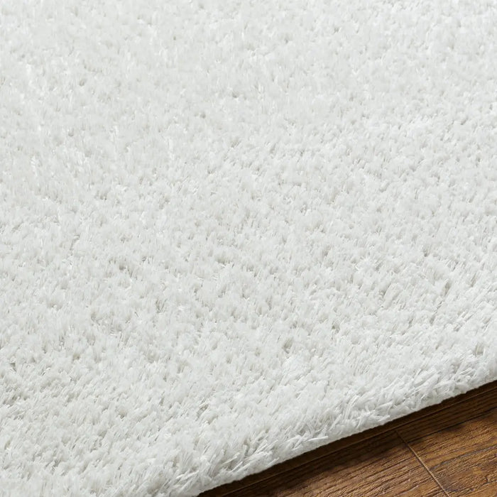 ADLEY Shaggy Modern Plush Pile Light Grey Rug