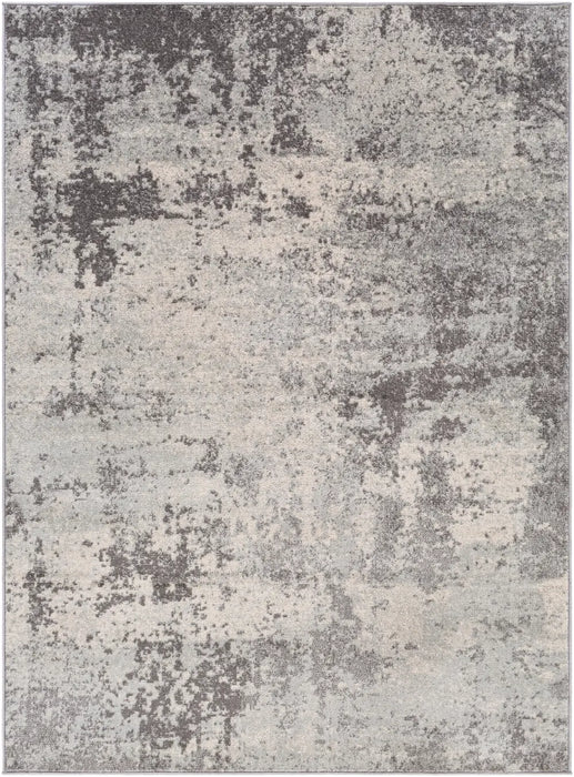 ALEX Abstract Modern Marble Medium Grey Rug