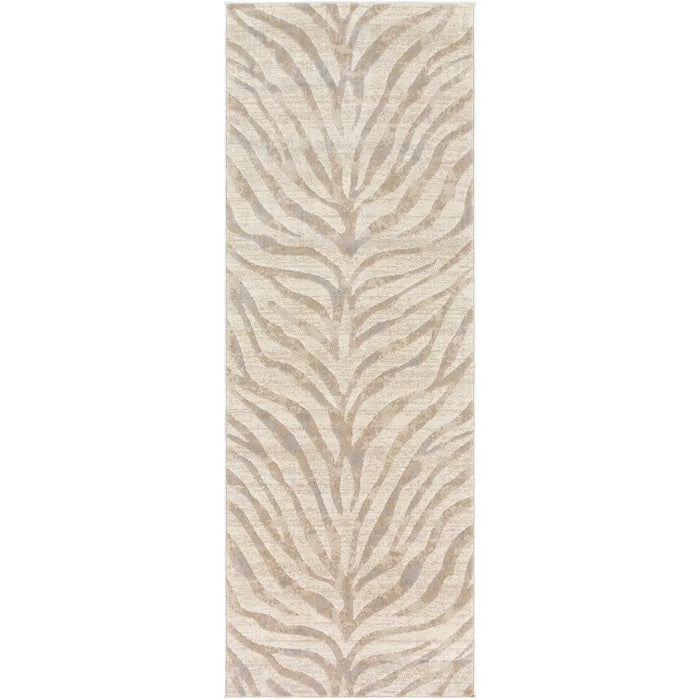 CYBELE Scandi Boho Zebra Light Grey Rug