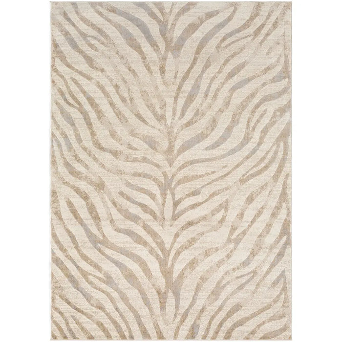 CYBELE Scandi Boho Zebra Light Grey Rug