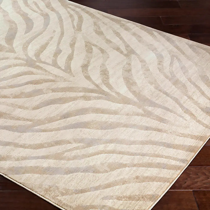 CYBELE Scandi Boho Zebra Light Grey Rug