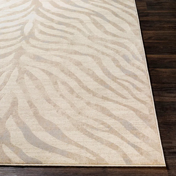 CYBELE Scandi Boho Zebra Light Grey Rug