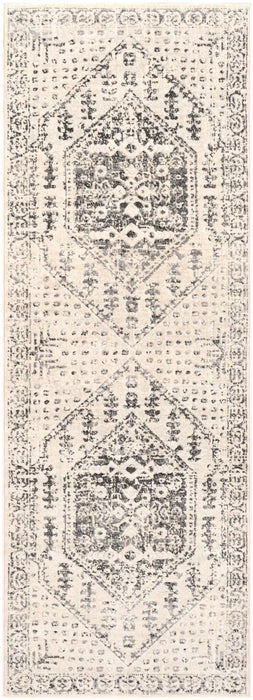 CALIX Vintage Traditional Oriental Boho Beige/Grey Rug
