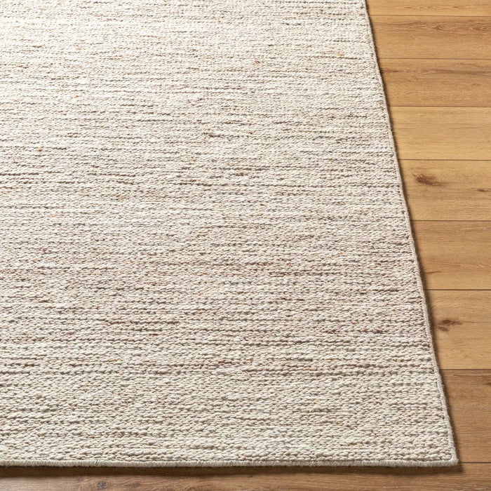Derby Hand Tufted Ivory Beige Taupe Wool Cottage Living Dining Bedroom DRB2300 Rug