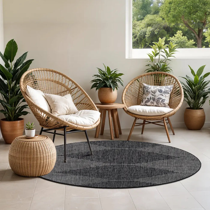 DOLLY In- & Outdoor Global Charcoal Rug