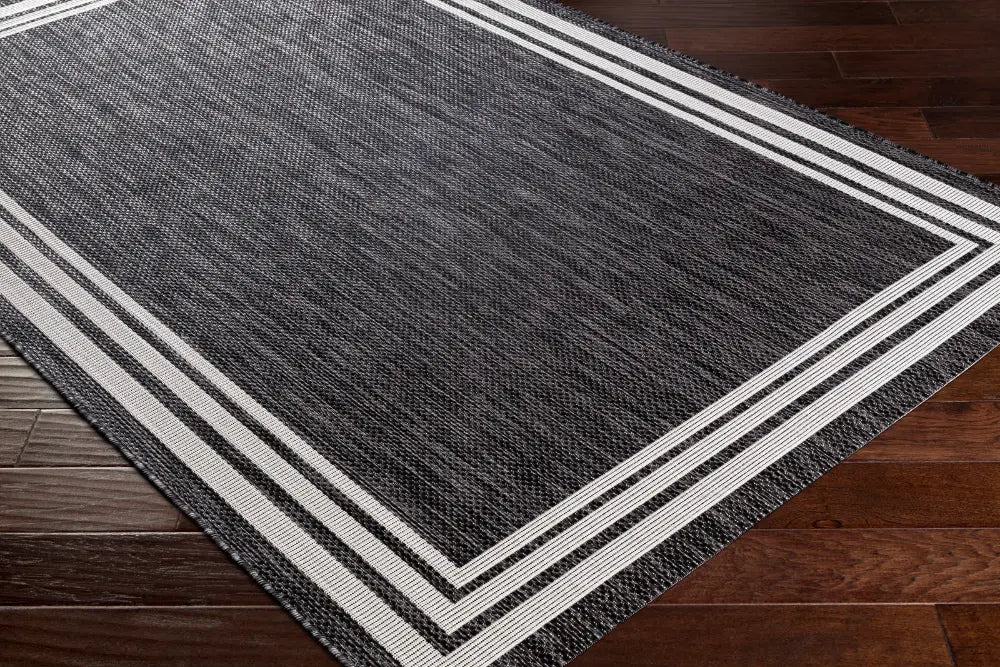 AKRITI In- & Outdoor Traditional Boho Dark Grey Rug