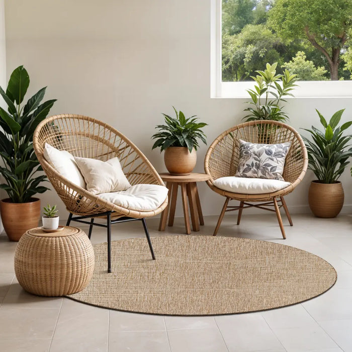 DOLLY In- & Outdoor Global Brown Rug