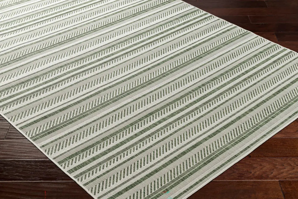 KAVITA In- & Outdoor Global Moss Green Rug