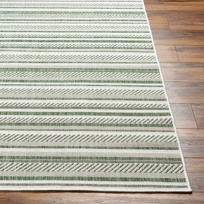 KAVITA In- & Outdoor Global Moss Green Rug