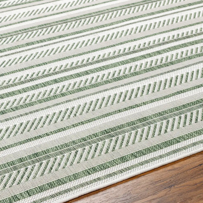 KAVITA In- & Outdoor Global Moss Green Rug