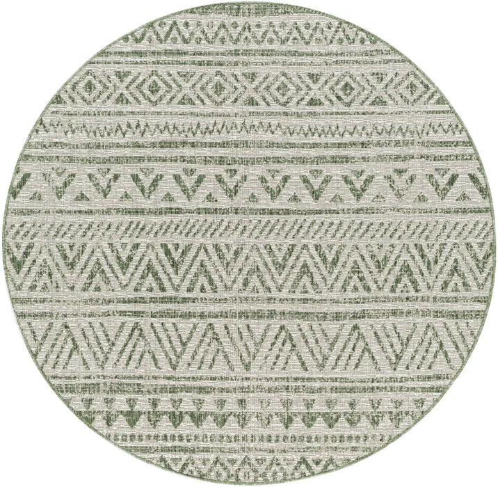 DIKSHA In- & Outdoor Global Moss Green Rug