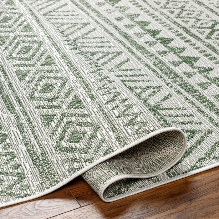 DIKSHA In- & Outdoor Global Moss Green Rug