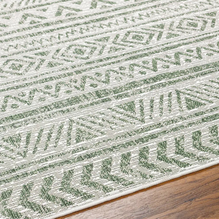 DIKSHA In- & Outdoor Global Moss Green Rug