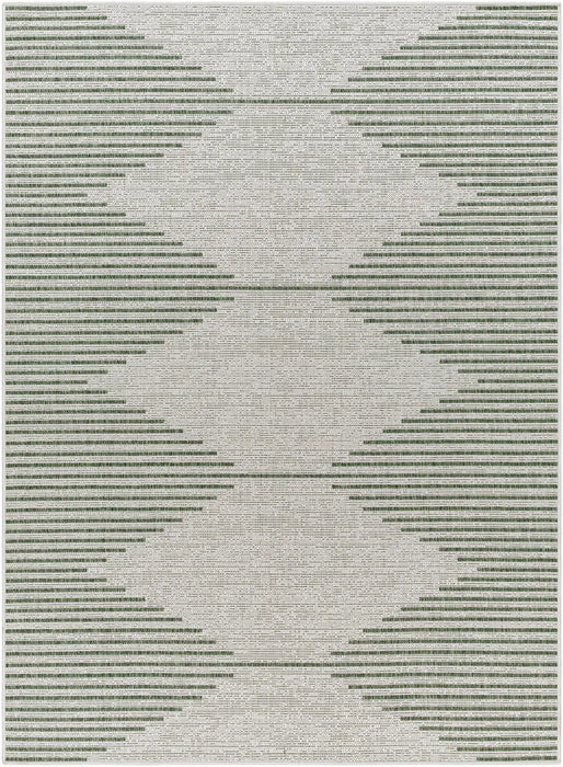 DOLLY In- & Outdoor Global Moss/Grey Rug