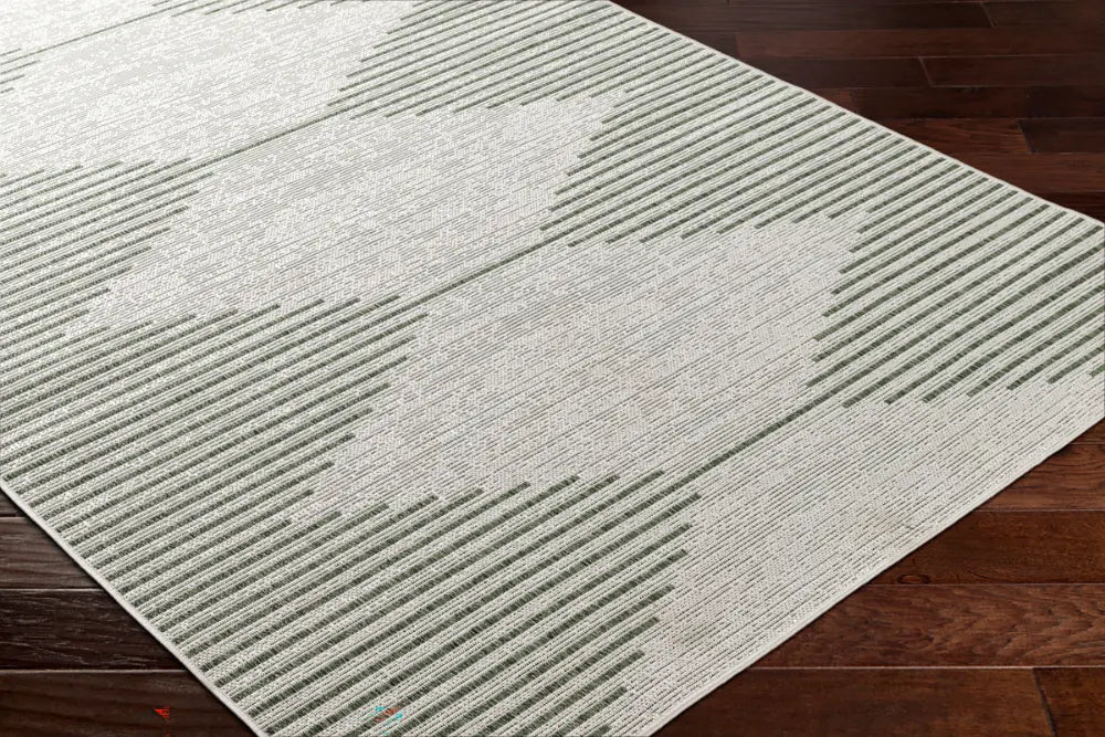 DOLLY In- & Outdoor Global Moss/Grey Rug