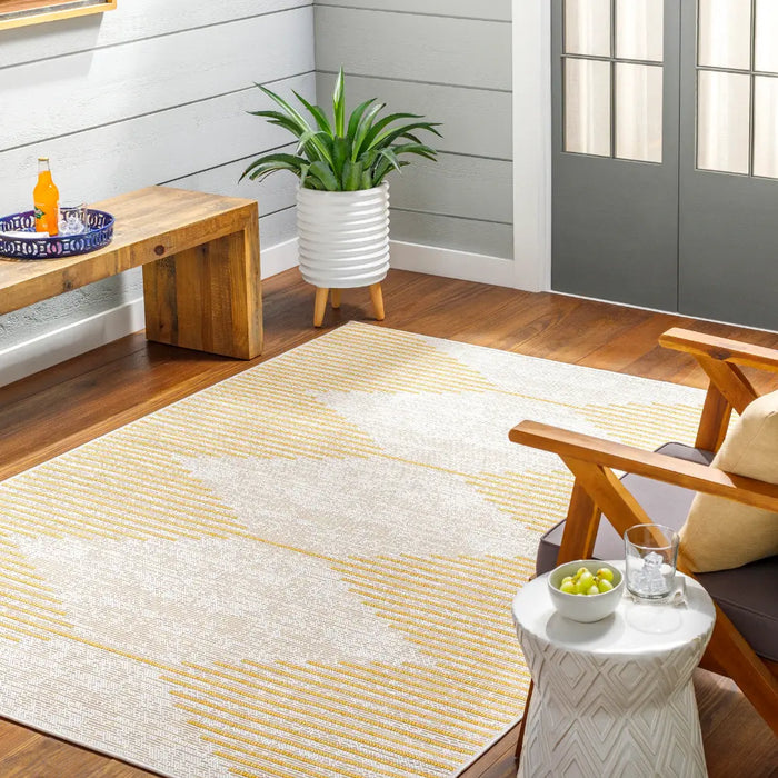 DOLLY In- & Outdoor Global Saffron/Grey Rug