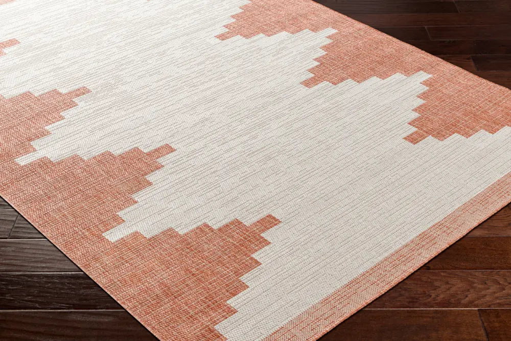 RUBAL In- & Outdoor Global Coral/Grey Rug