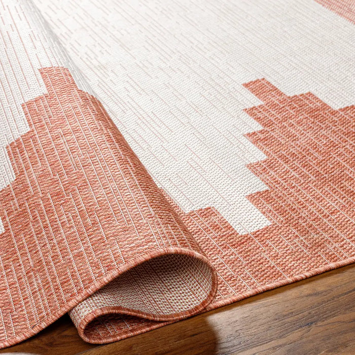 RUBAL In- & Outdoor Global Coral/Grey Rug