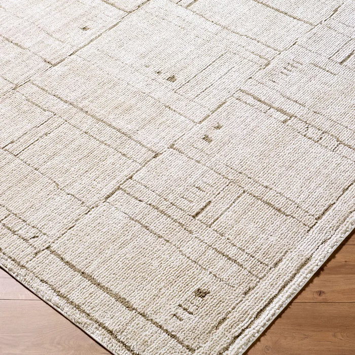 Elle Decor Alma Modern Ivory Taupe Graphic Living Dining Bedroom Rug EDAL2300