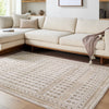 Elle Decor Alma Global Ivory Green Brown Taupe Graphic Living Dining Bedroom Rug EDAL2305