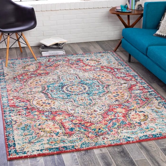 Julia Vintage Oriental Boho Rose Rug