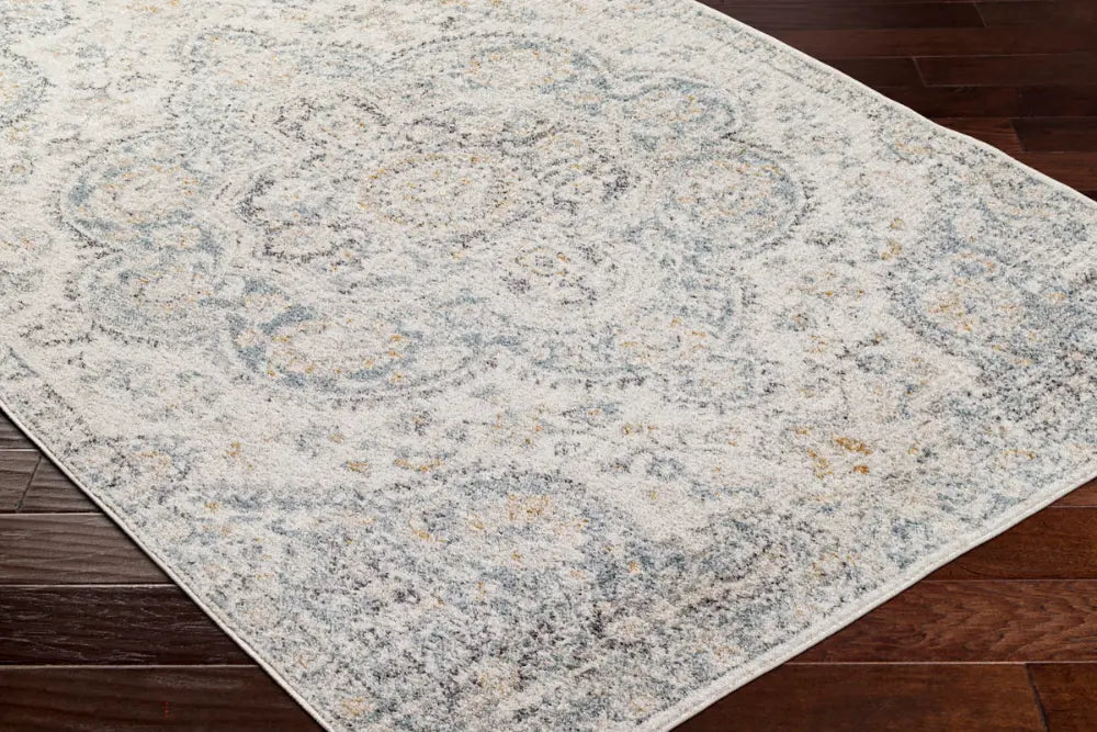 JULIA Vintage Traditional Oriental Boho Light Grey Rug