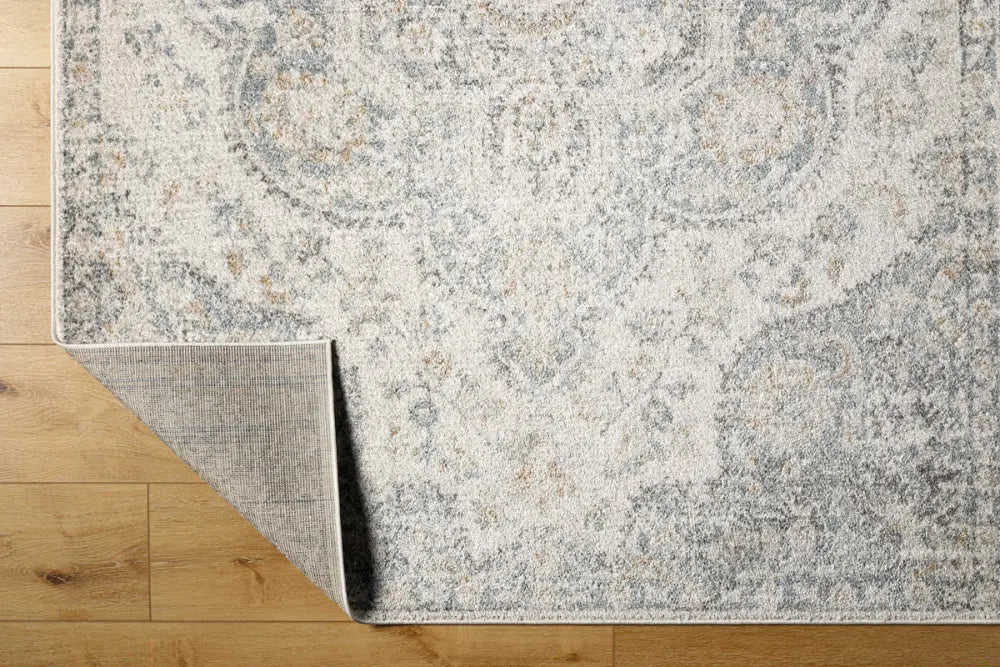 JULIA Vintage Traditional Oriental Boho Light Grey Rug