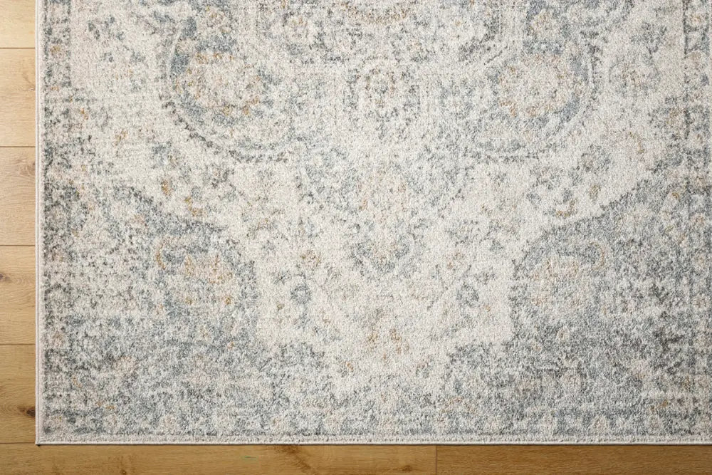 JULIA Vintage Traditional Oriental Boho Light Grey Rug