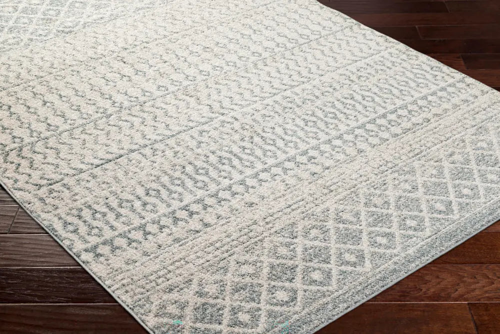 MILA Scandi Modern Boho Light Beige/Grey Rug